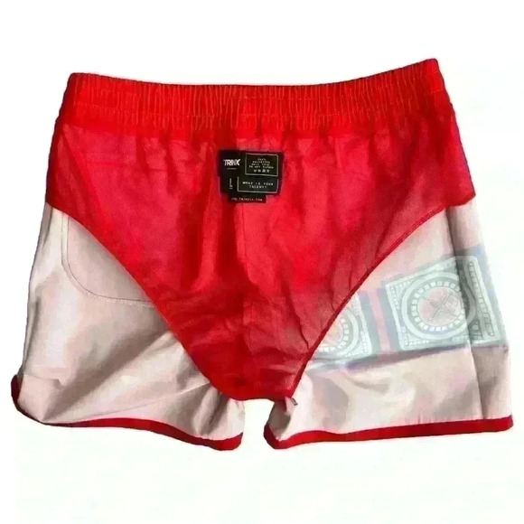 TrinX Fashion Champion Drawstring Shorts Red NWOT Size L - Picture 9 of 10